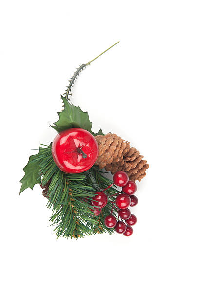istock Fake Spruce cones on a spruce branch, Christmas decorations. 616223316