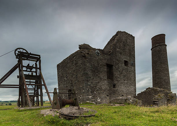 istock Magpie Mine Buildings in Black and White 616225010