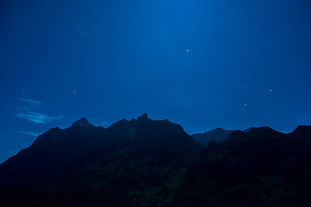 istock Silhouette of abstract background nature and star 616227780