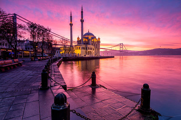 istock amazing sunrise at ortakoy mosque, istanbul 616227800