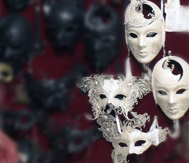 istock Traditional Venice Carnival Masks On Display 616228038