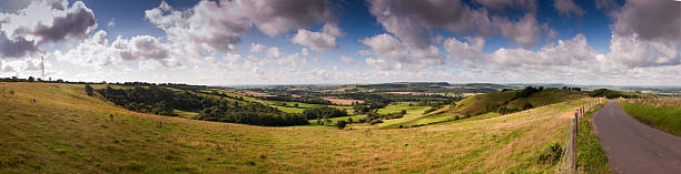 Bulbarrow Hill Bulbarrow Hill and the "Dorset Gap" in England's Dorset Downs hills. blackmore vale stock pictures, royalty-free photos & images