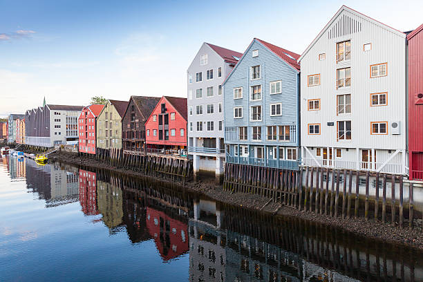 istock Nidelva river coast. Trondheim, Norway 616228246