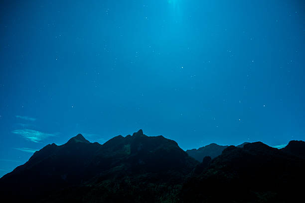 istock Silhouette of abstract background nature and star 616228256