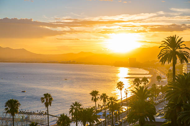 istock Cannes at sunset. France 616231648