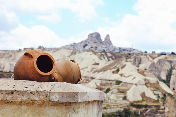 The castle of Uchisar in Cappadocia