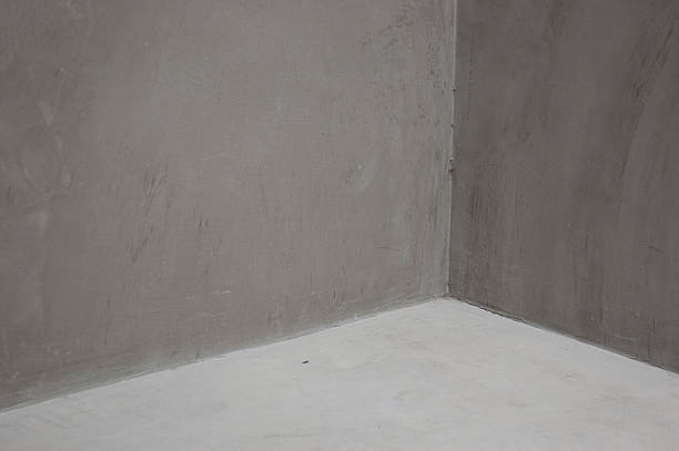 istock Concrete Corner Grey walls Abstract background geometric shadow 616231678