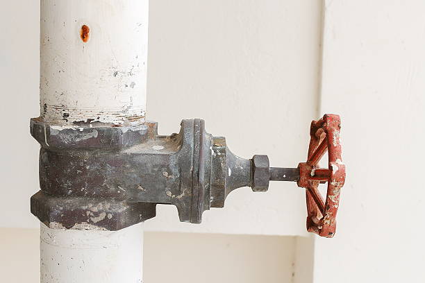 istock Close up Water valve, The rust Water valve 616231882