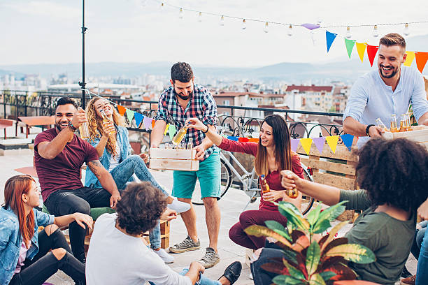 istock Beer for the friends on the rooftop party 616234932
