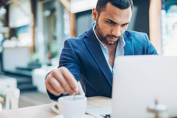 istock Serious man looking at his laptop 616235086