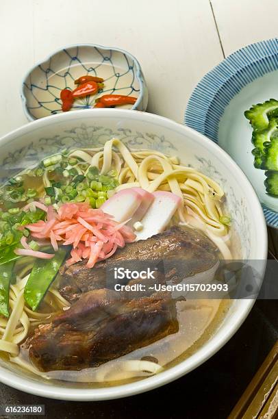 Sokisoba Okinawan Cuisine Stock Photo - Download Image Now - Japan, Japanese Culture, Meal