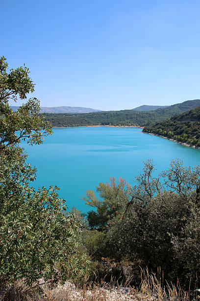 lac де сент-croix - france verdon river scenics bridge стоковые фото и изображения