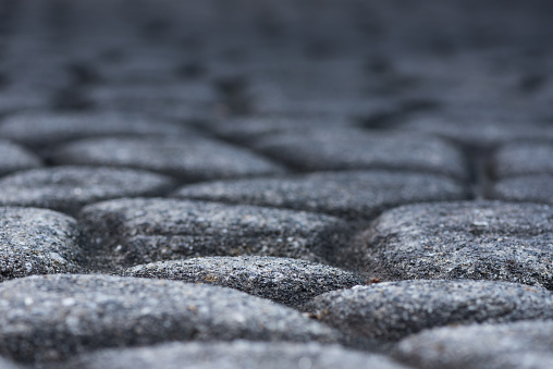 Bumpy Cobblestone Cobble Stone Texture Low Angle Stock Photo - Download Image Now ...