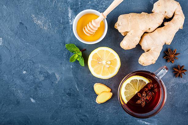 istock cup of tea with ginger, lemon, honey and anise 616238678