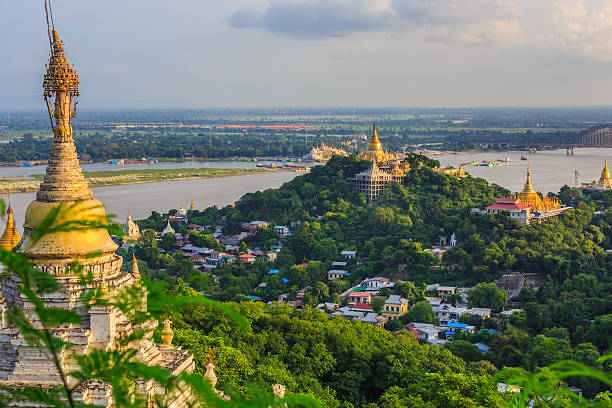 istock Old capital Sagaing at twilight, Sagaing, Myanmar 616240726