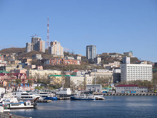 istock Vladivostok view from a bay 616241852