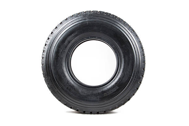 istock Car tire isolated on white background. 616242346