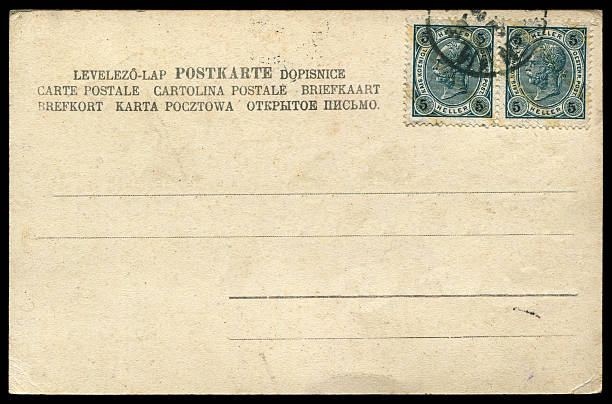 istock antique blank postcard  background with postmark in early 20th century 616245060