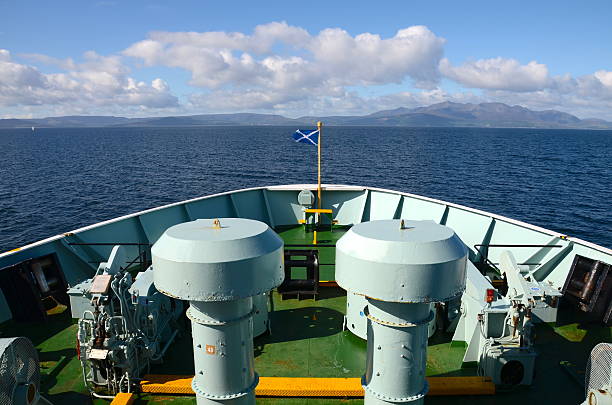 Ferry bow stock photo