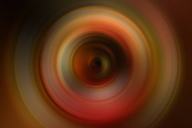 istock Defocused colorful abstract of light, crossing circles background 616247324