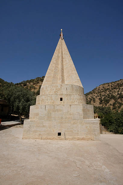 istock Yazidi temple dome in Lalish, Iraq 616250068