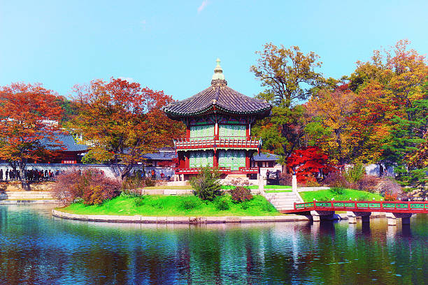 istock hyangwonjeong pavilion, Geoncheonggung Palace 616252100
