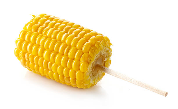 istock Sweet coen on the cob, isolated on white 616252144