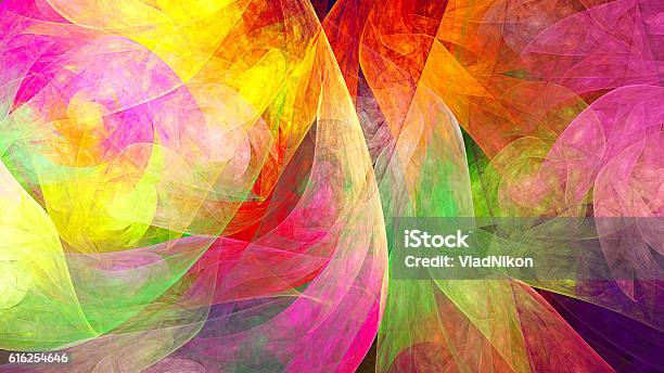 Fractal Abstract Pattern Stock Photo - Download Image Now - Backgrounds, Flower, Multi Colored