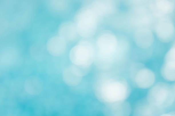 istock The abstract blue wave background on bokeh style 616255020