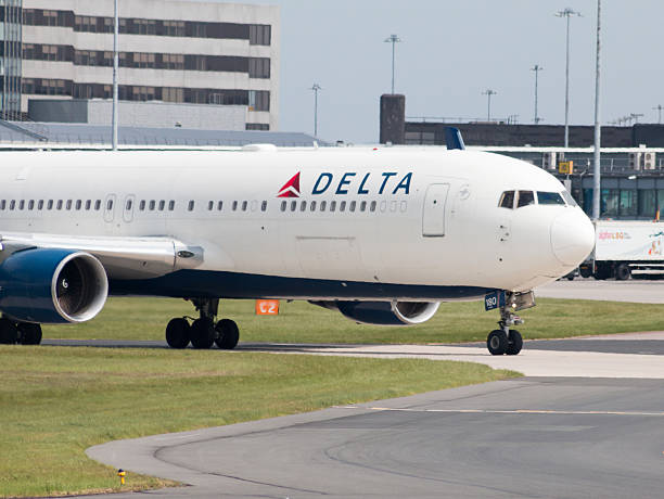 Delta Air Lines 767 stock photo