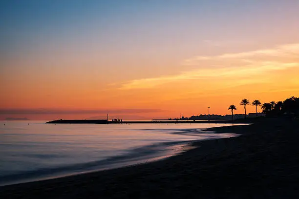 Photo of Mediterranean sunset in Marbella, Costa del Sol, Spain