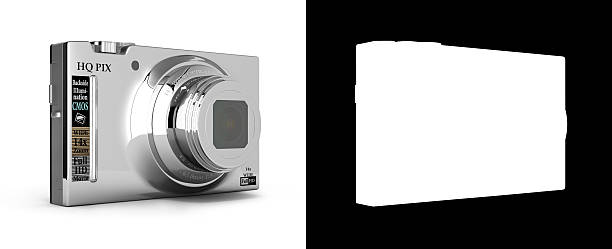 istock digital photo camera isolated on white background with alpha 3d 616257168
