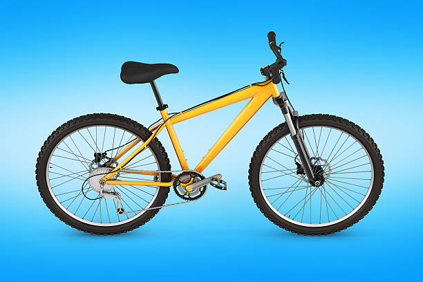 istock mountain bike isolated on blue gradient background 3d render 616257310