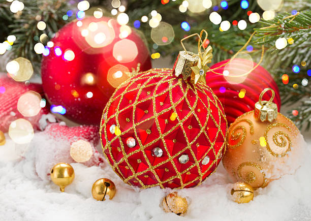 istock red christmas ball in snow 616258756