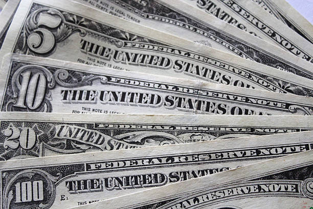 istock Bank notes of the American dollars 616258820