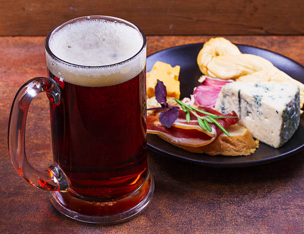 istock Beer, smoked cheese, bread, garlic and jamon 616261330