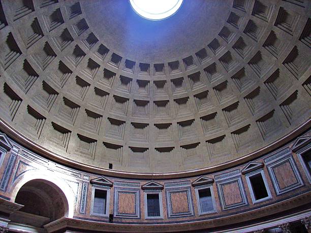 roma - cúpula del panteón - civilta fotografías e imágenes de stock