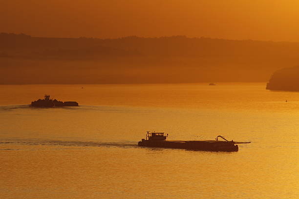 istock Sunset over Danube river in Serbia 616263830