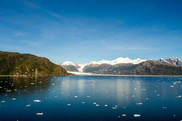 チリ-amalia 氷河の風景 - mt sarmiento ストックフォトと画像