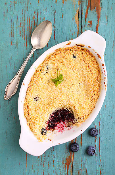 istock crumble with blueberry, bilberry in 616857890