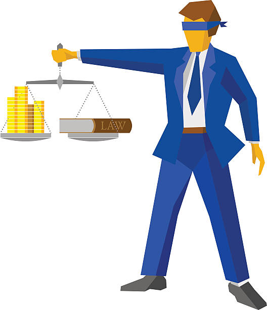 ilustrações de stock, clip art, desenhos animados e ícones de man with balance, looks like god of justice. law concept. - gavel judge human hand court