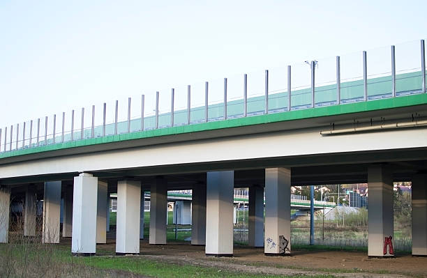istock View the concrete bridge for transportation 616868956