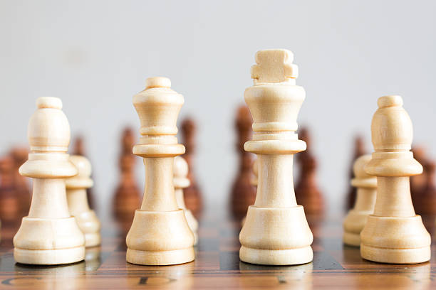 istock Chess photographed on a chessboard 616870922