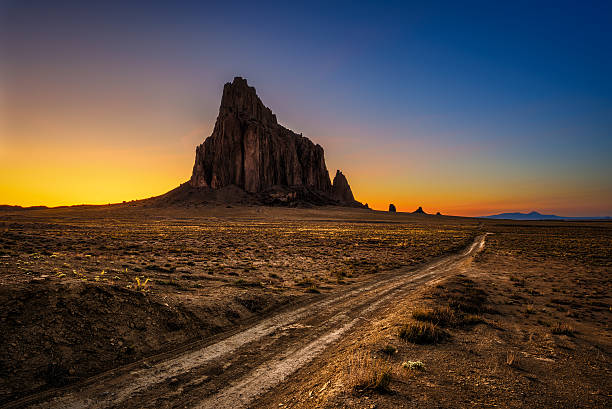 istock Sunset above Shiprock in New Mexico 616873534