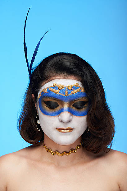 istock bodyart on women face 616883296