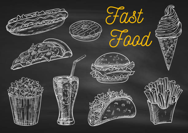 28,500+ Chalk Food Stock Illustrations, Royalty-Free Vector