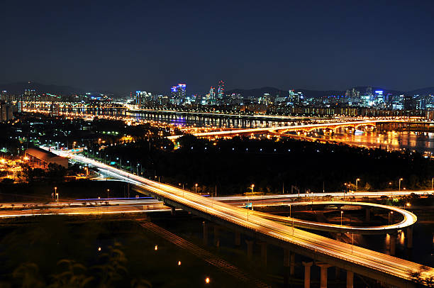 istock Night View of Seoul & Han-river Bridge 616886014