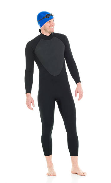 istock Smiling swimmer standing and looking away 616887030
