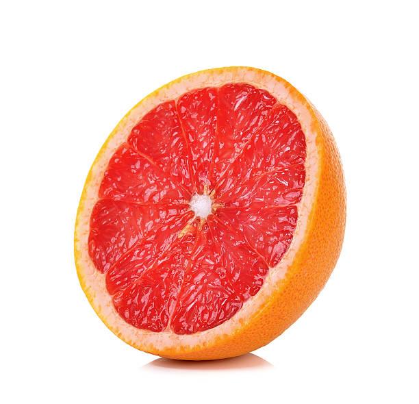 istock Half of Grapefruit isolated on the white background 616888704
