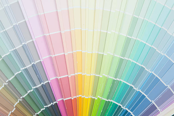 istock Paint colour palette in close-up. 616890304